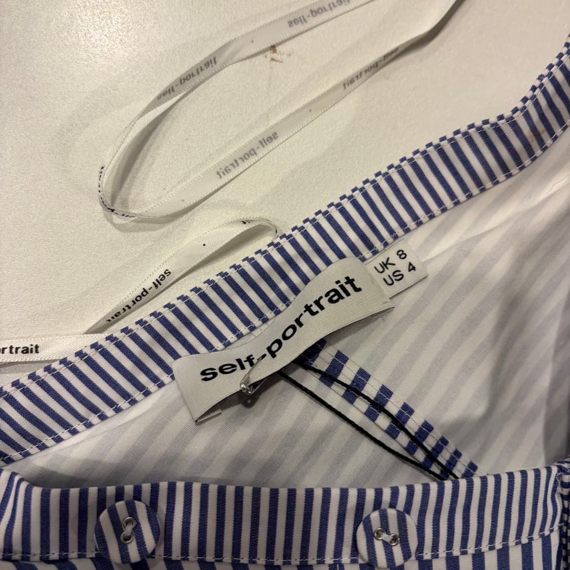 [S] 셀프포트레이트 스트라이프 프릴 블라우스 D665 상품이미지6