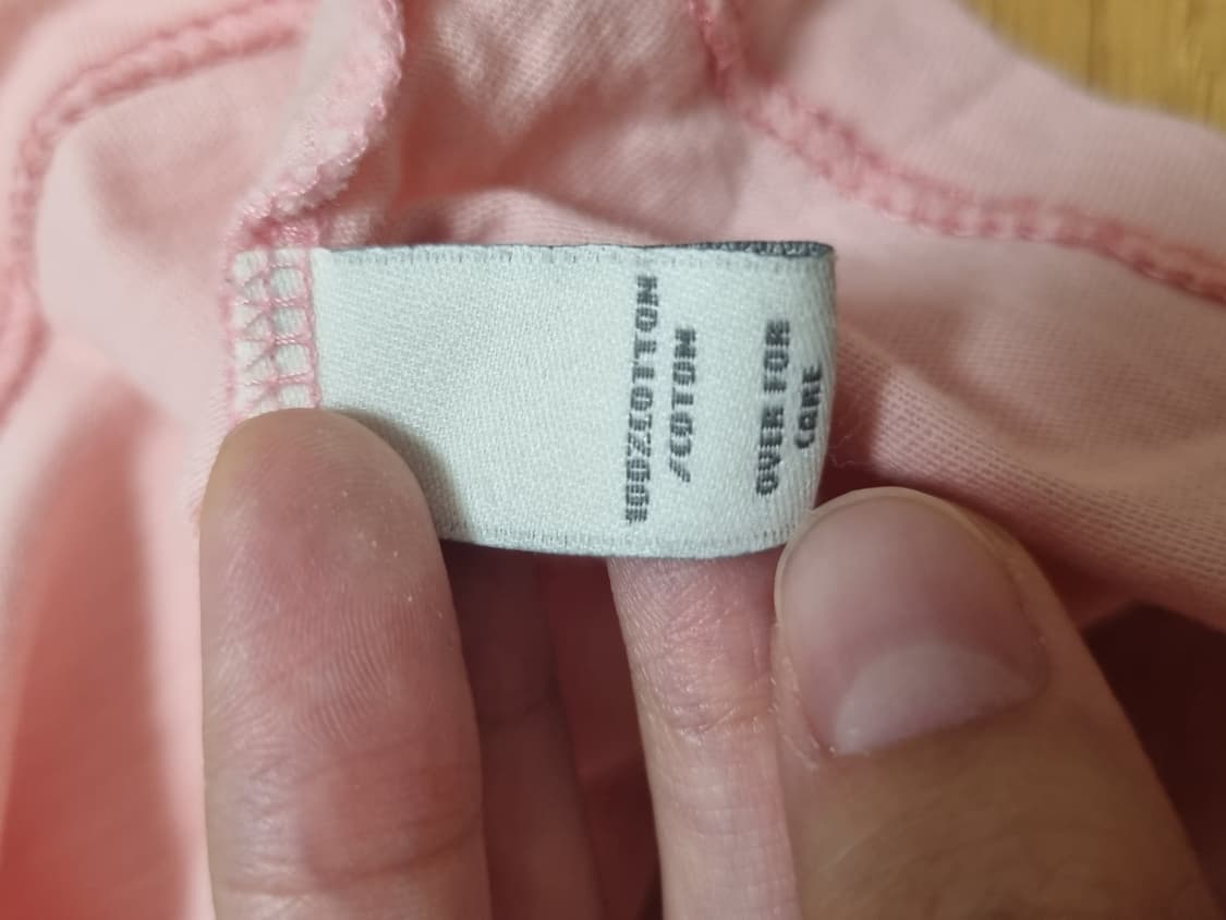 🩷실측S 아베크롬비 슬림핏 핑크 로고 패치 반팔 상품이미지3