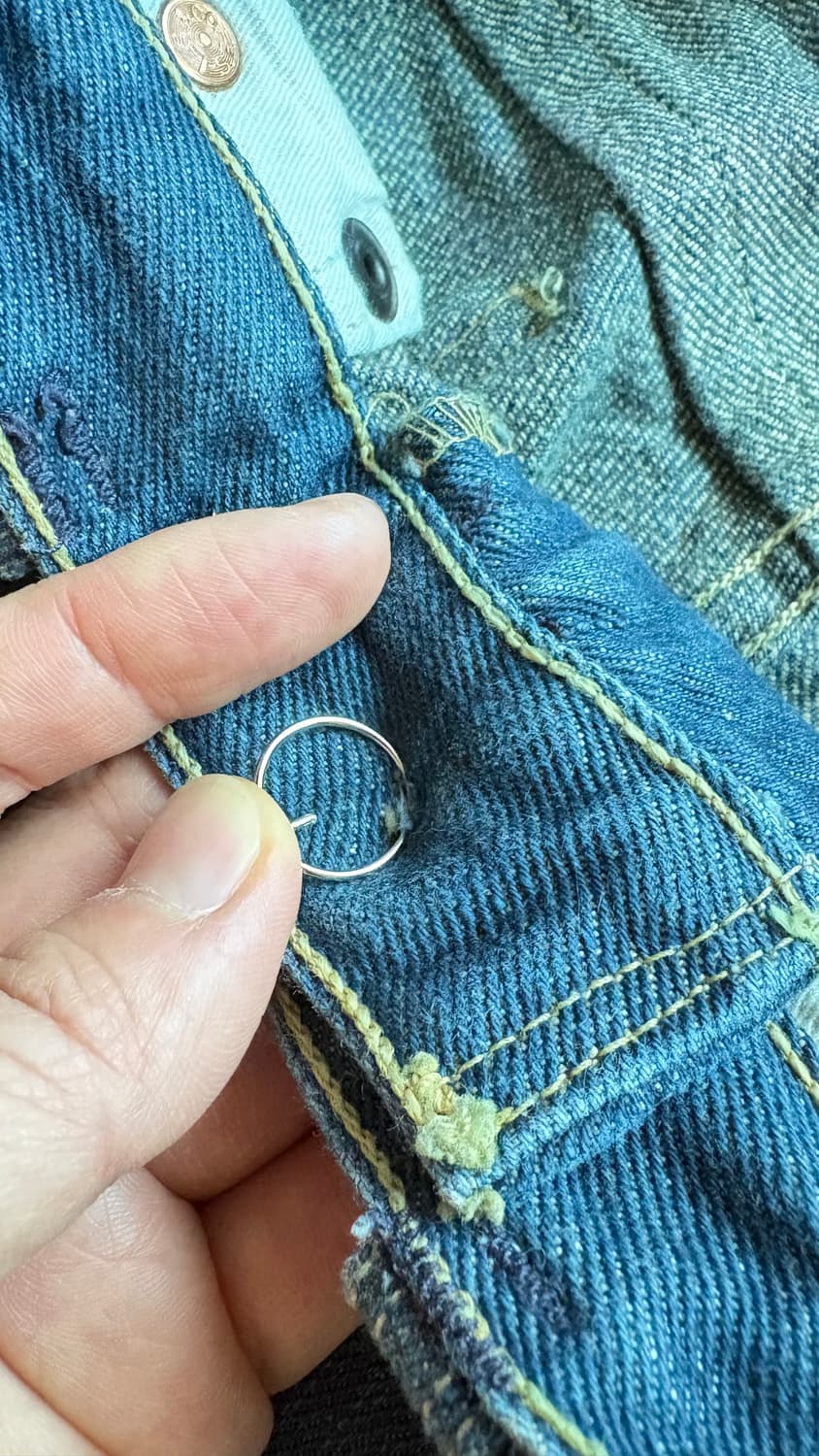 LEVI'S RED CLING FILM SHINY SLIM PANTS 상품이미지4