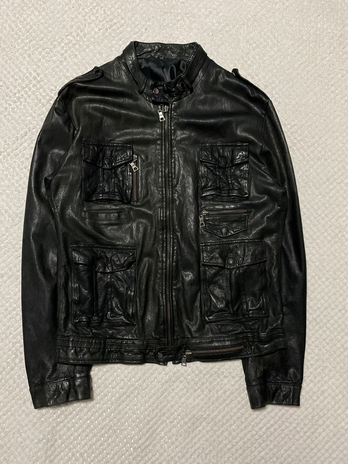 광희시장 웨스턴 무드 램스킨 양가죽 레더 자켓 상품이미지1