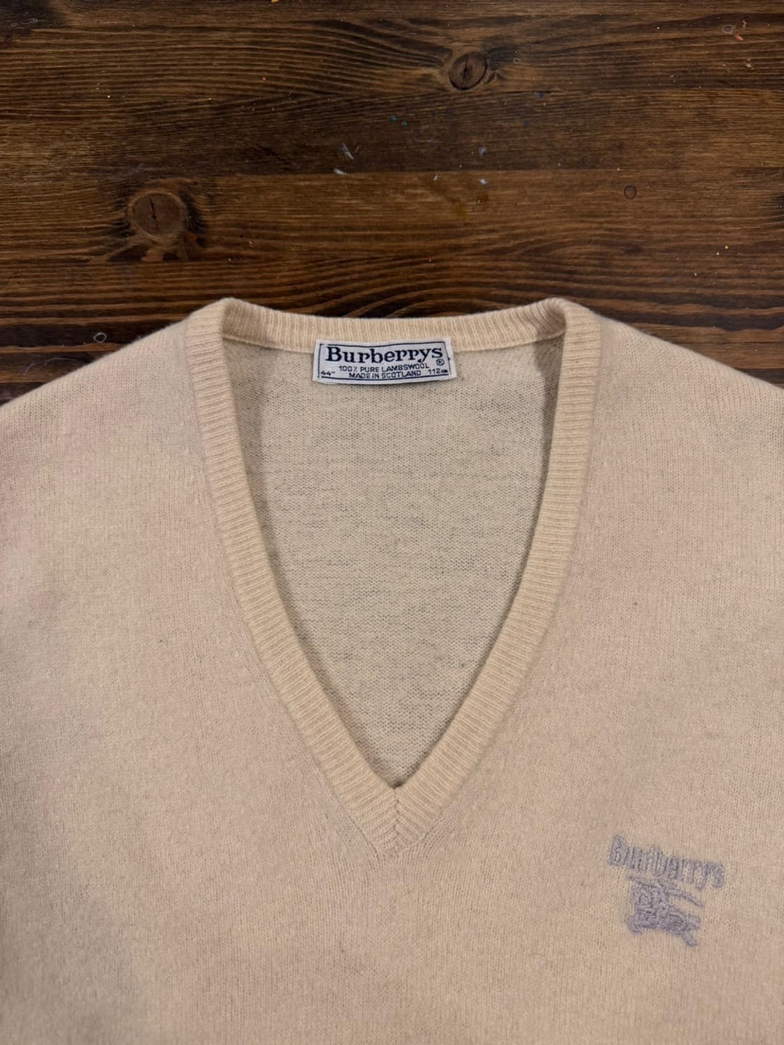 버버리 스코티쉬 램스울 니트 베스트 100 상품이미지6
