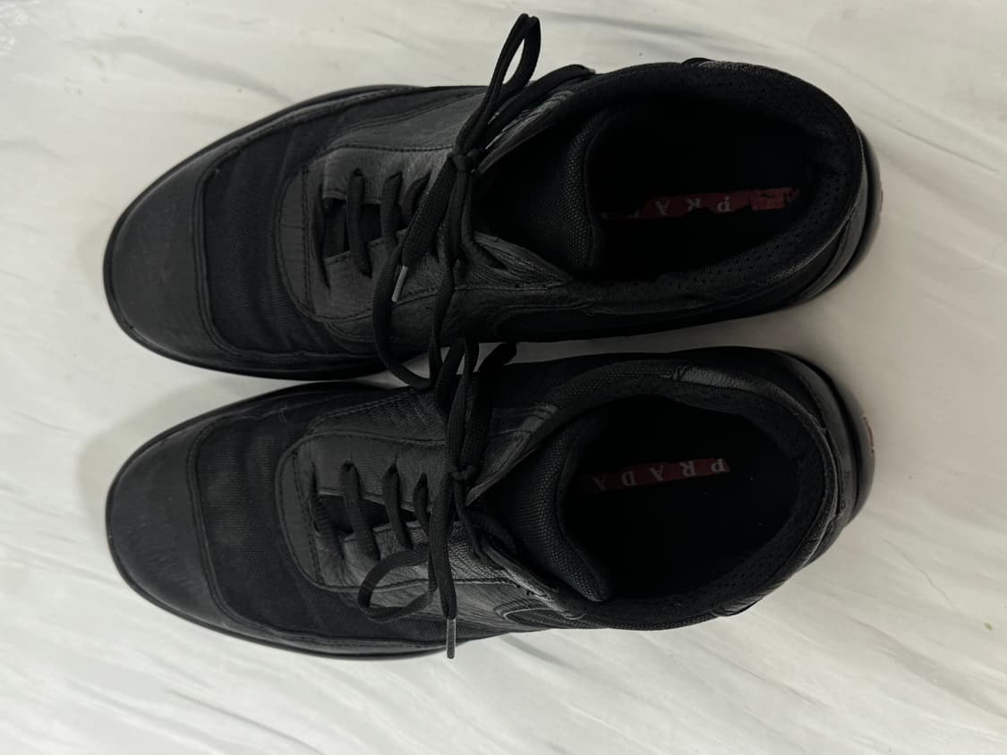 Prada americas cup mid leather sneakers 상품이미지4