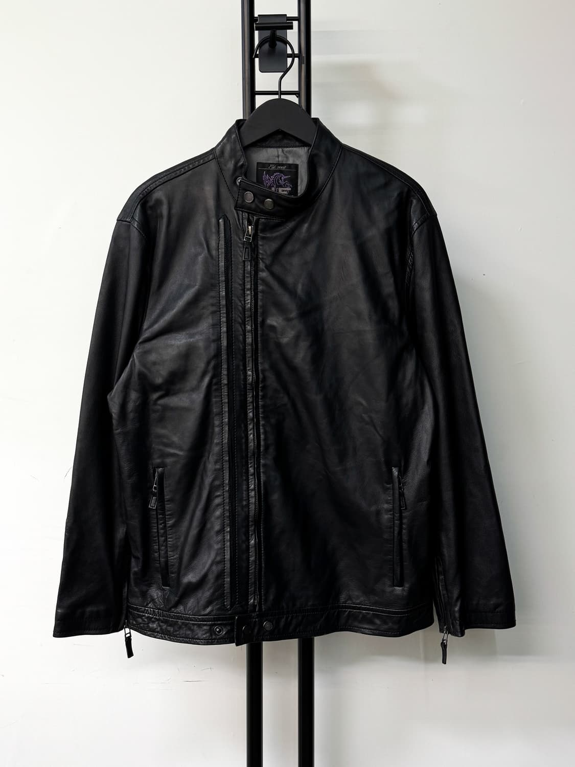 호미니 에메리토 더블 레더 집 자켓 상품이미지1