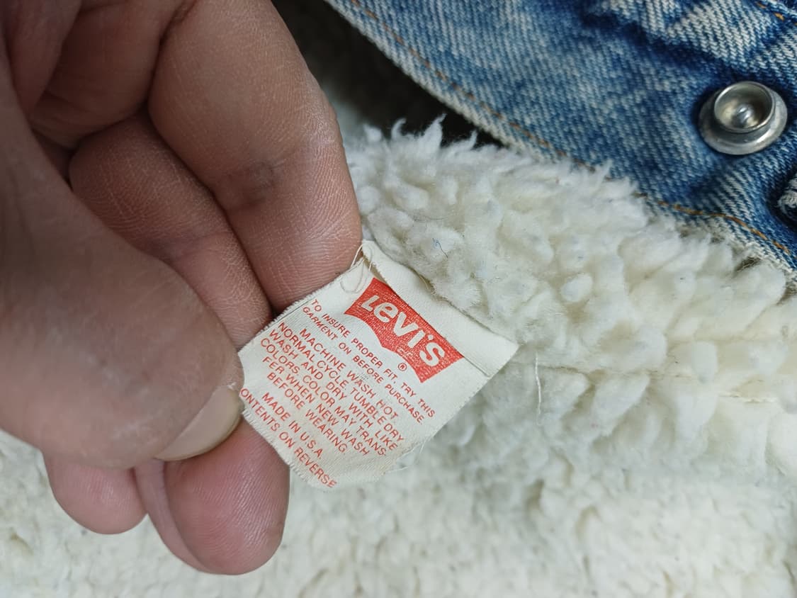 리바이스 made in usa 80s 세르파 트러커데님 자켓 양털 자켓 상품이미지3