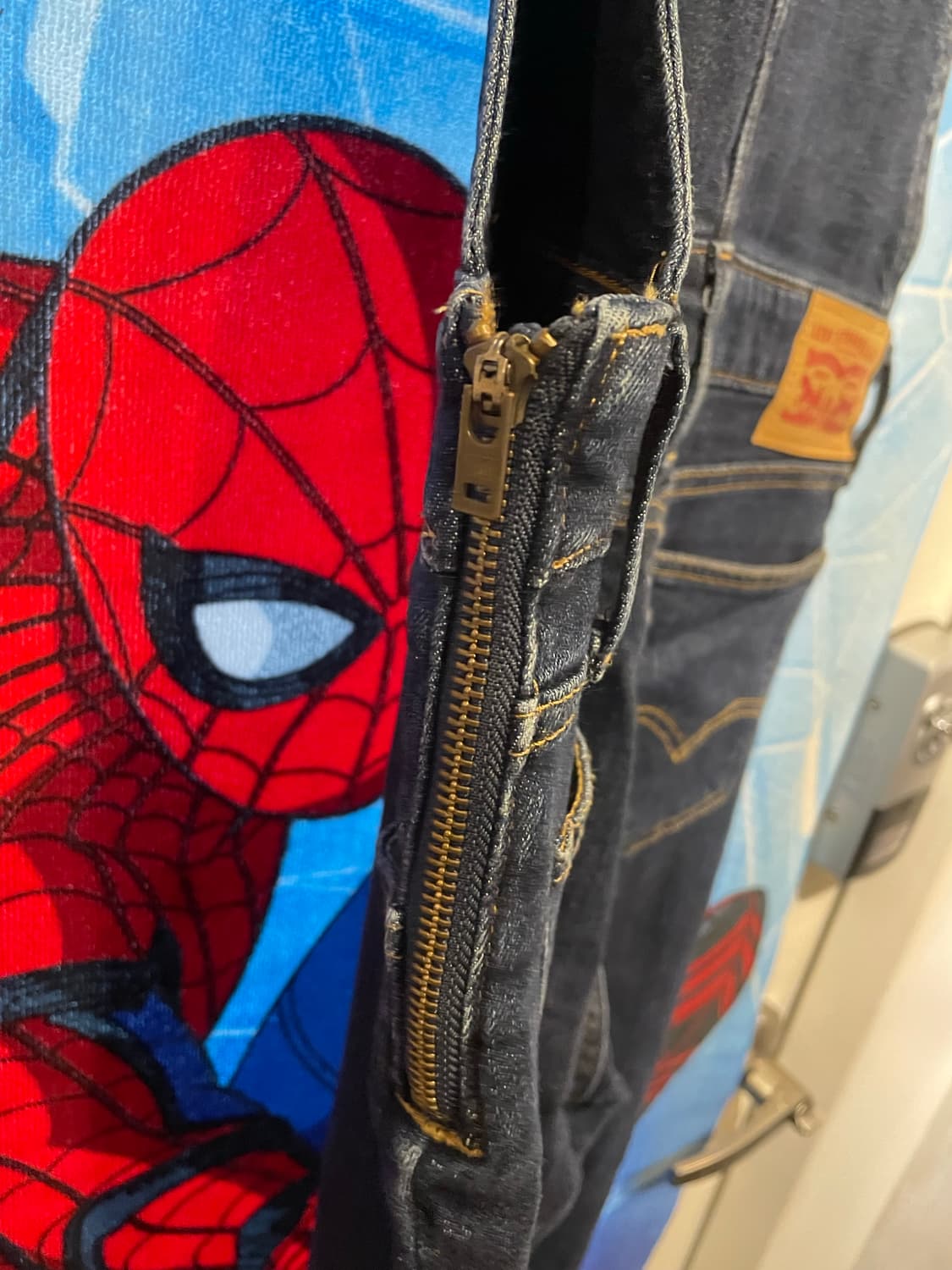 청 데님 리바이스 멜빵 바지 30사이즈 상품이미지3