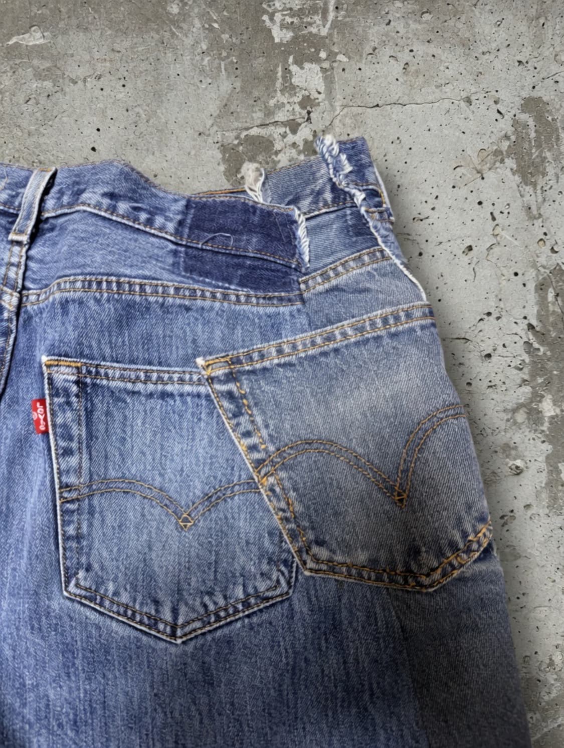 OLDPARK BAGGY JEANS, BLUE L 상품이미지7