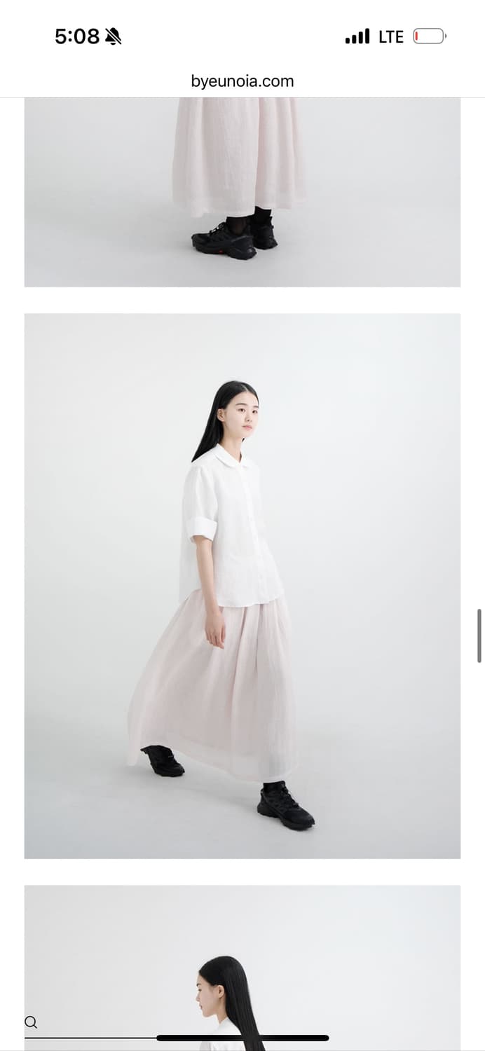 유노이아 린넨 셔츠 화이트 상품이미지1