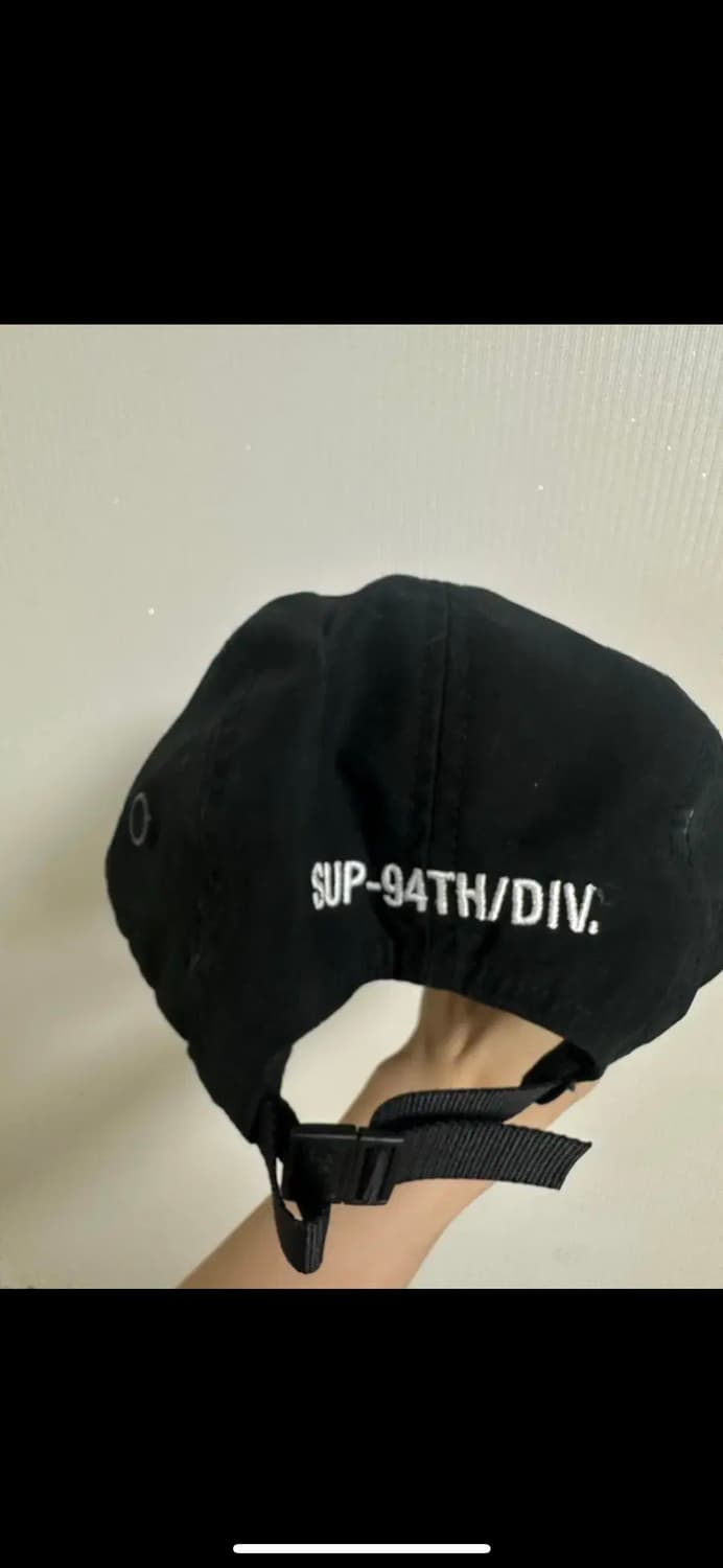 슈프림 밀리터리 캠프캡 블랙 - 24SS 상품이미지3
