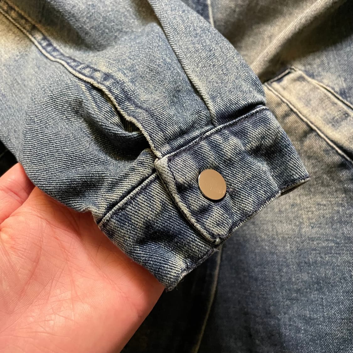Washed denim rider jacket 상품이미지3