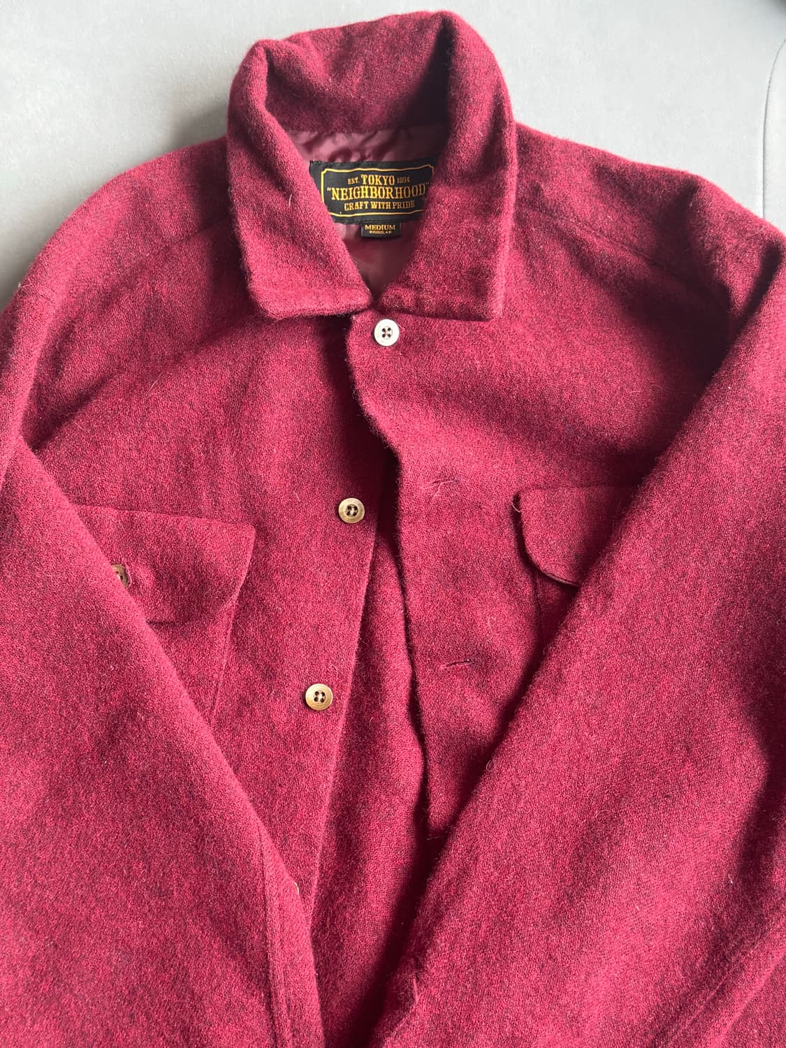 네이버후드 울 80% 셔츠 상품이미지1