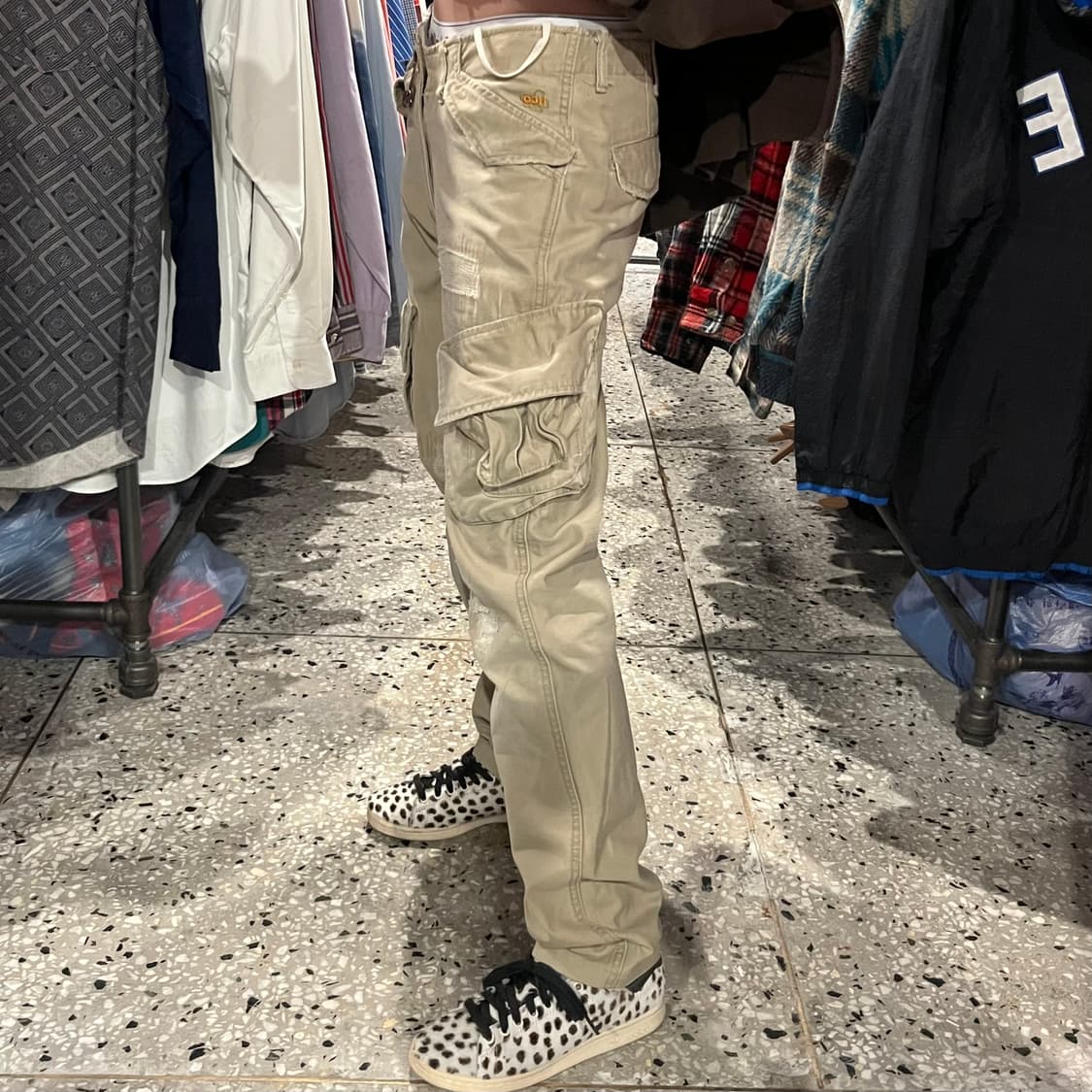 HCO1922 멀티 포켓 베이지 카고팬츠 상품이미지3