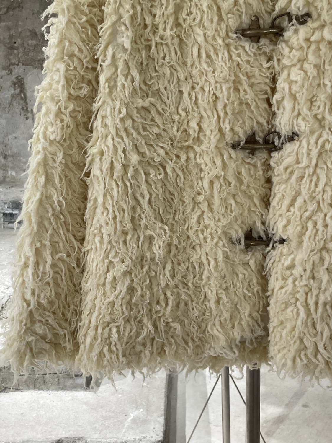 더 오픈 프로덕트 아이보리 시어링 더플 자켓 상품이미지4