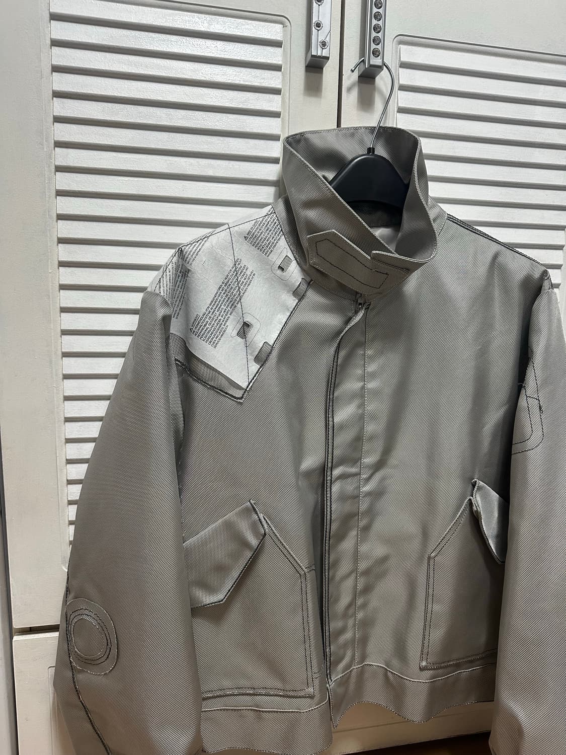 [50] 강혁 에어백 실버 봄버 패딩 자켓 상품이미지1