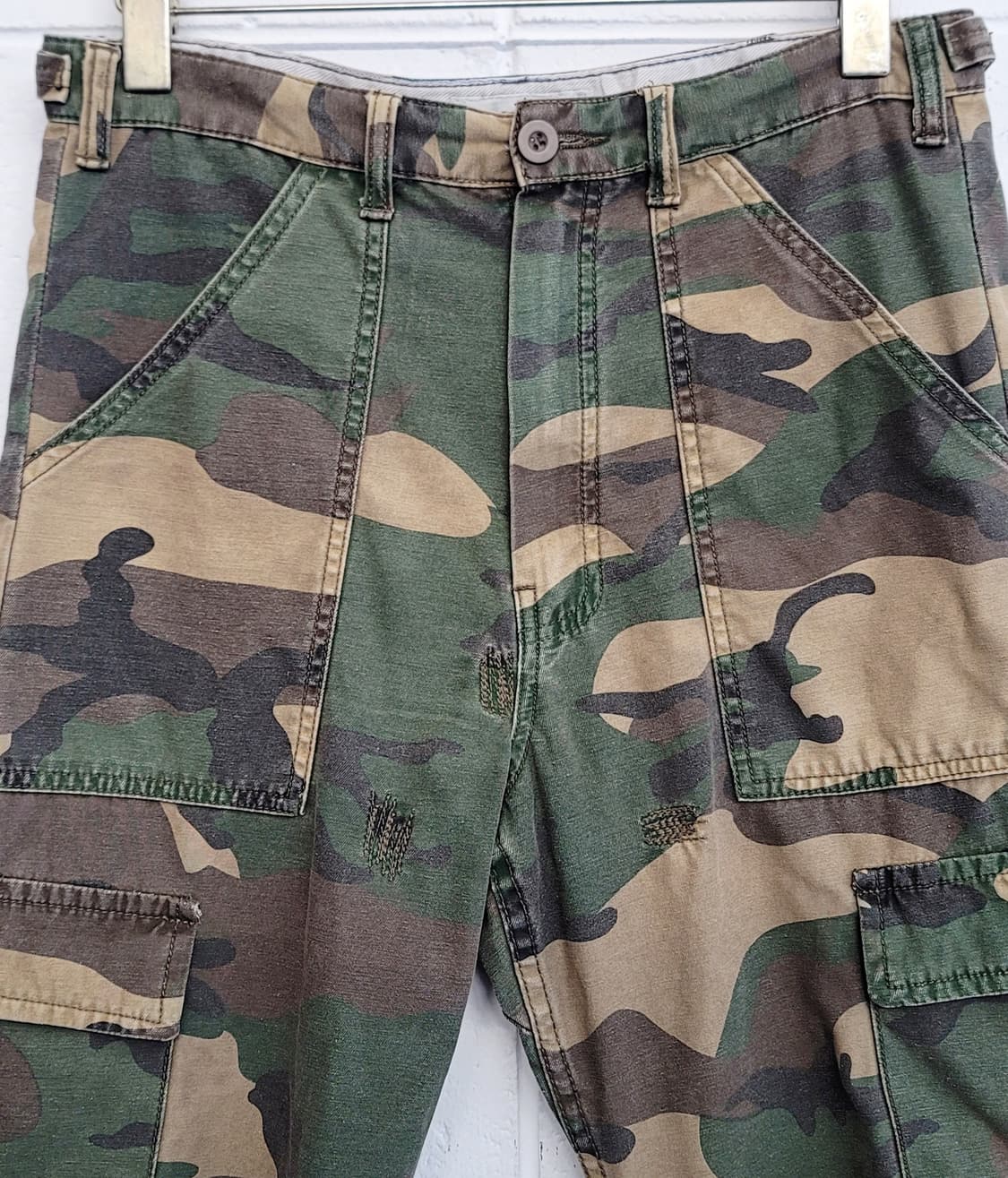 아티네로(ARTINERO) 빈티지 카모 밀리터리 하프팬츠(반바지) 판매 상품이미지3