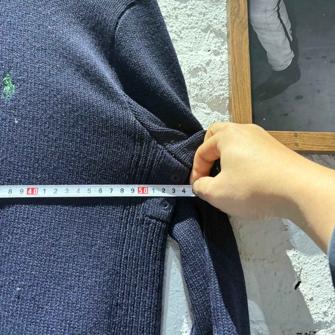 폴로 빈티지 니트 반집업 상품이미지4