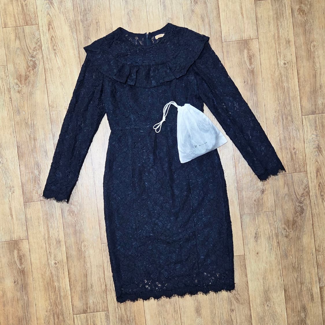 잇미샤(it michaa) 프릴 포인트 레이스원피스 55 새상품 상품이미지3