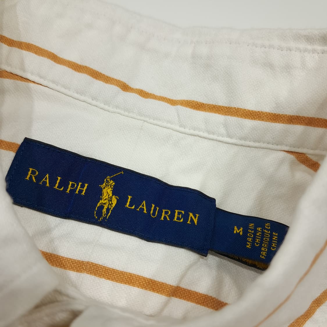 CK021 M 폴로 브라운 스트라이프 셔츠 남방 상품이미지3