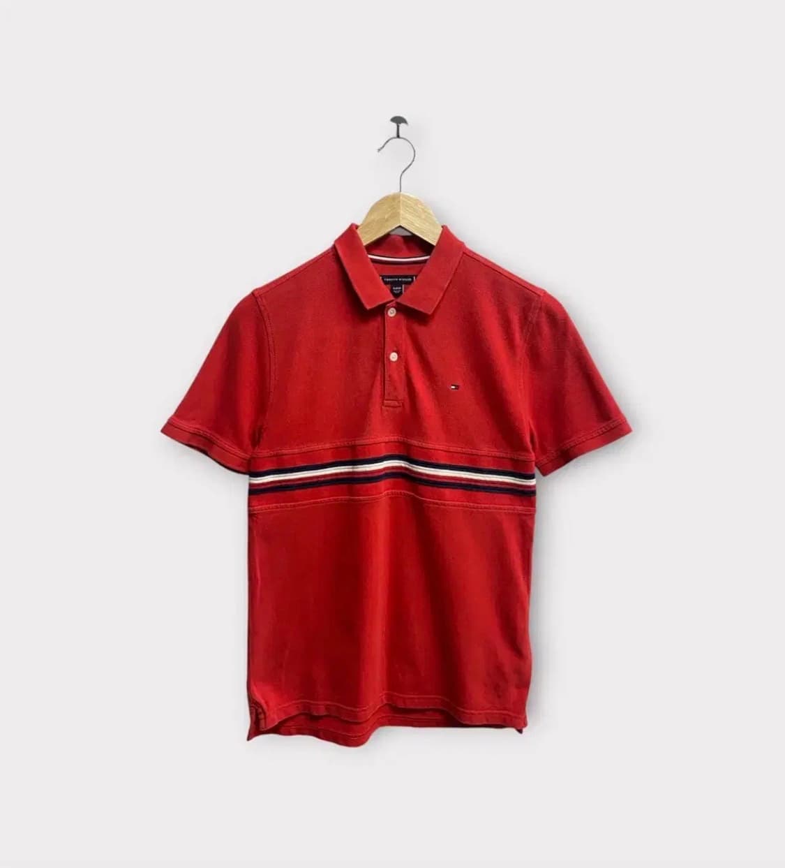 타미힐피거 플래그 카라 반팔티 S 상품이미지1