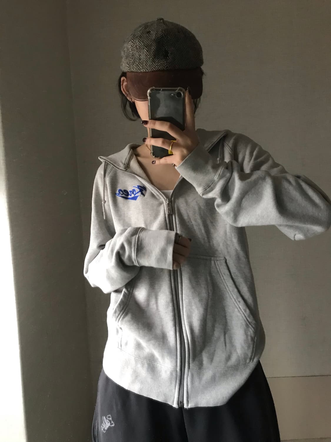 나이키 코리아 그레이 후드집업 상품이미지3