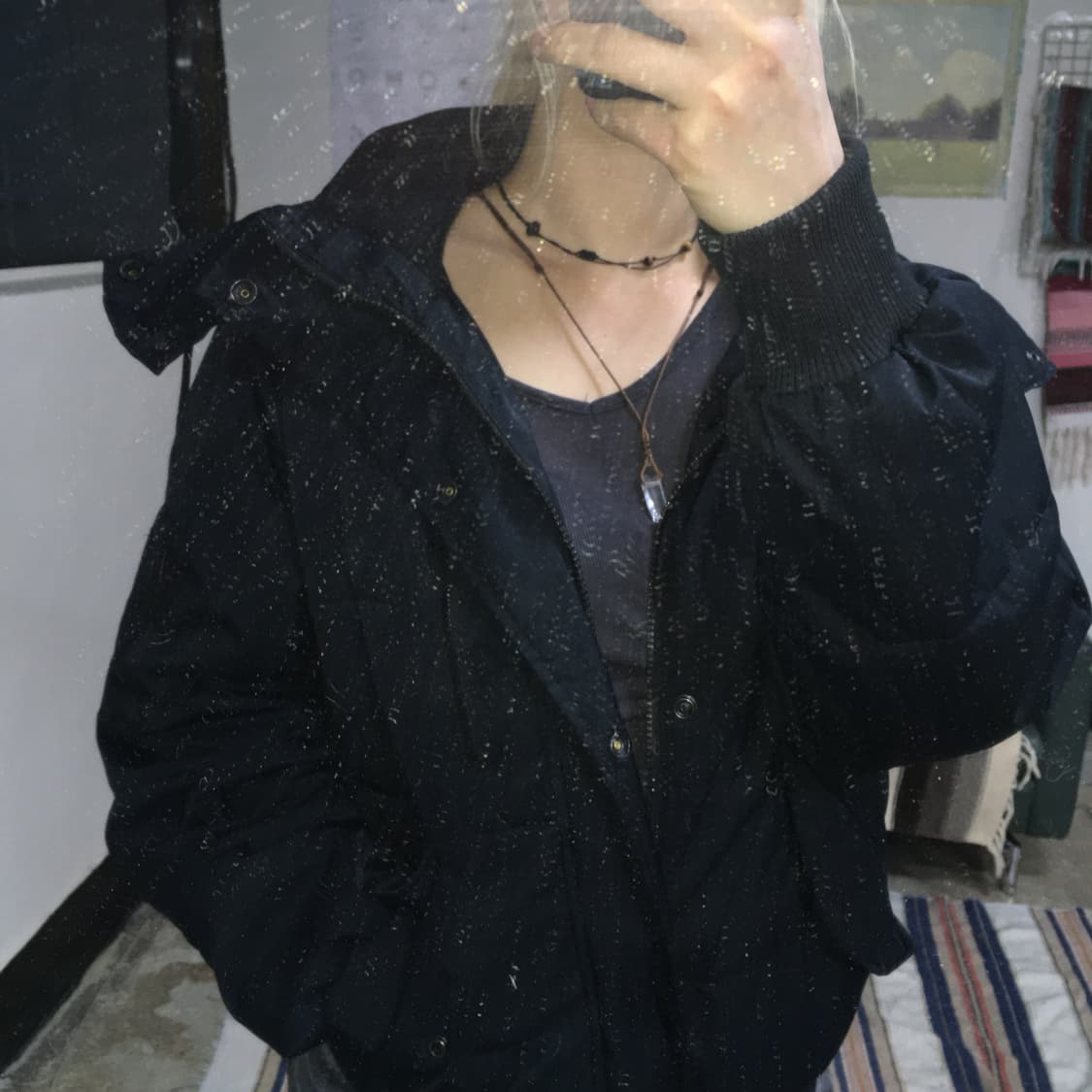 투티/0258 CK 캘빈클라인 구스다운 패딩 블랙 하이넥 후드 상품이미지3