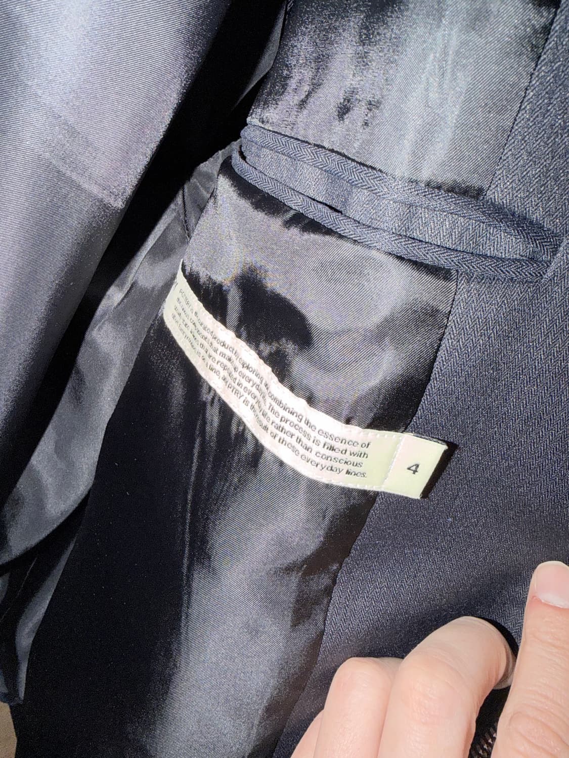 (4)포터리 루즈드 해링턴 블랙 상품이미지3