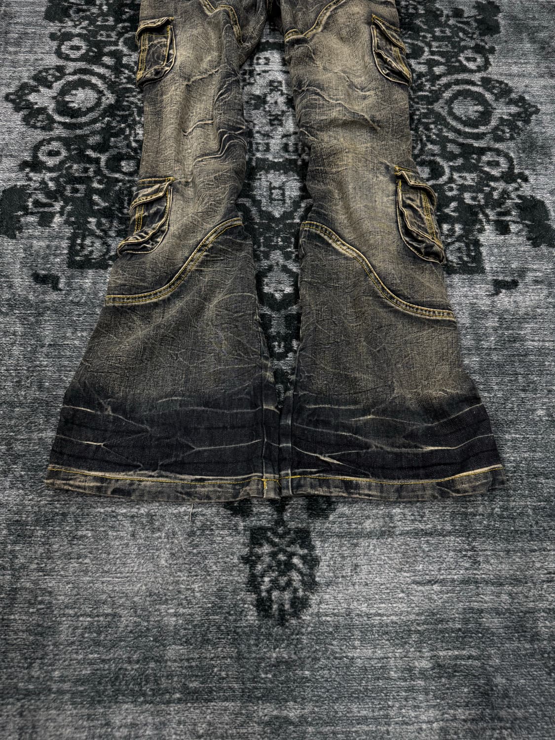 Lowbox 00s grunge washing boots cut deni 상품이미지5