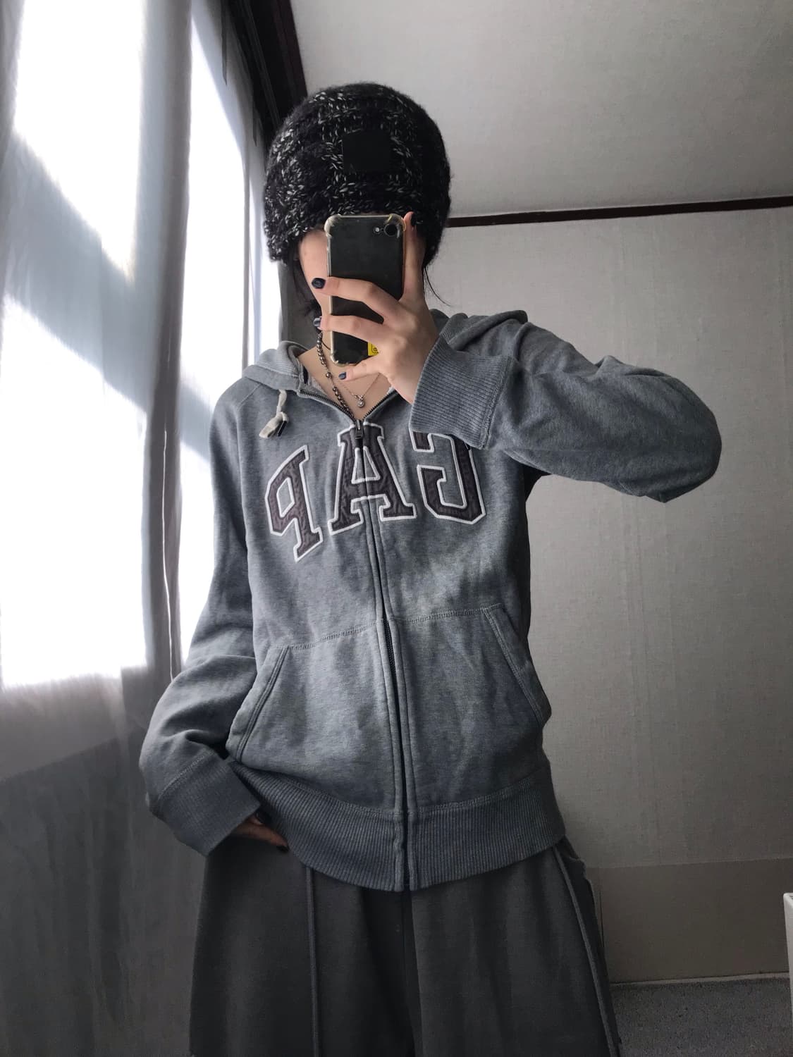 갭 그레이 후드집업 상품이미지4