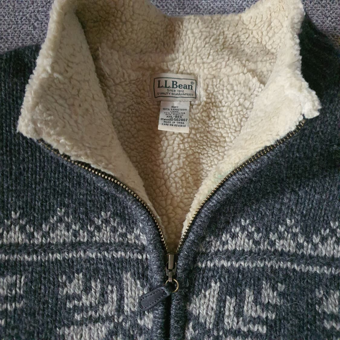 L.L.Bean 노르딕 패턴 스웨터 집업 no.27 상품이미지3