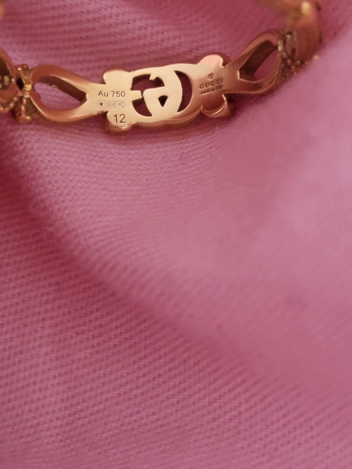 정품)급처상태좋음!구찌 18k 다이아몬드 장식 구찌로고 플로라 링 꽃반지 상품이미지5