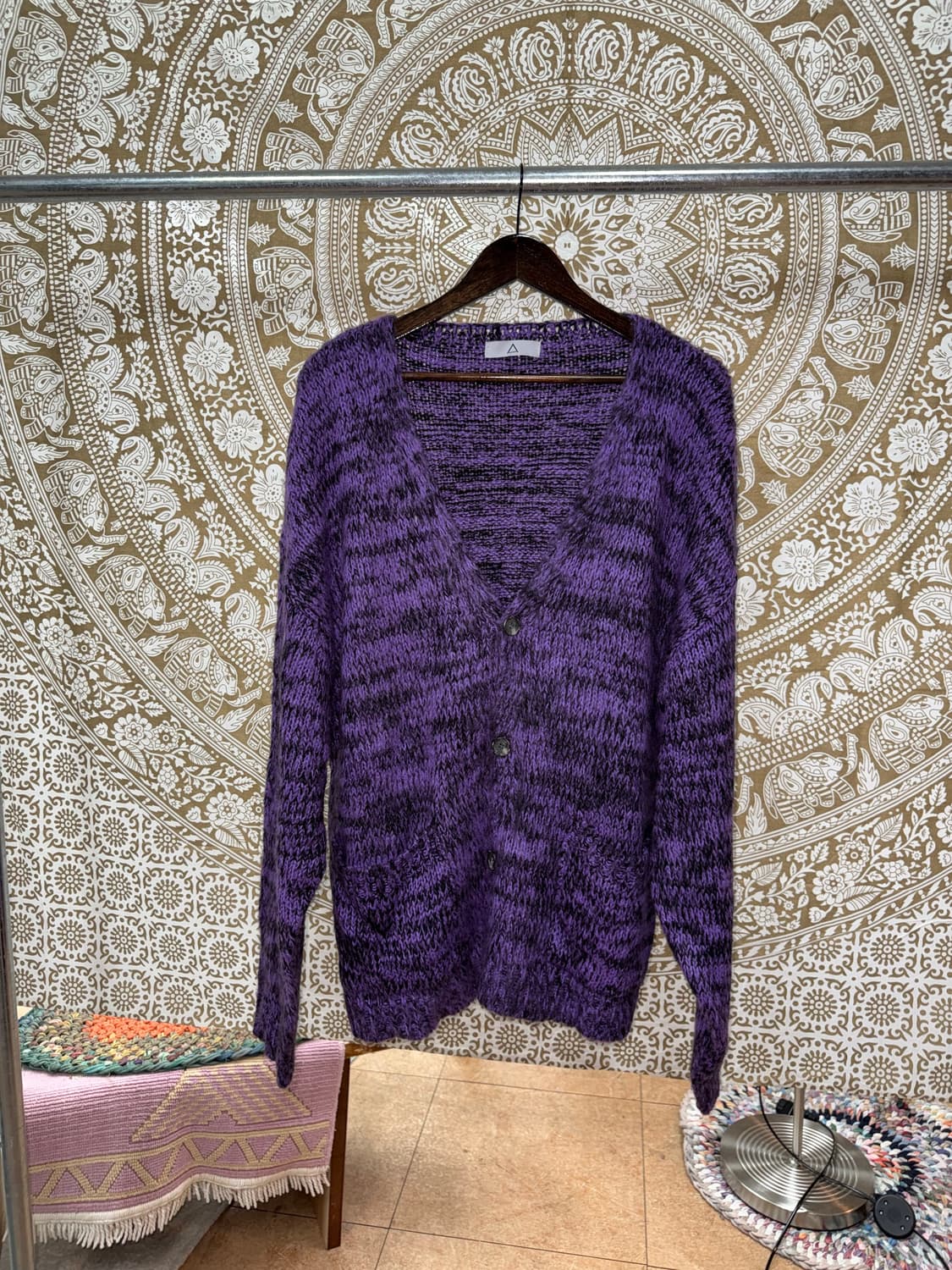 빈티지 퍼플 니트 가디건  상품이미지3