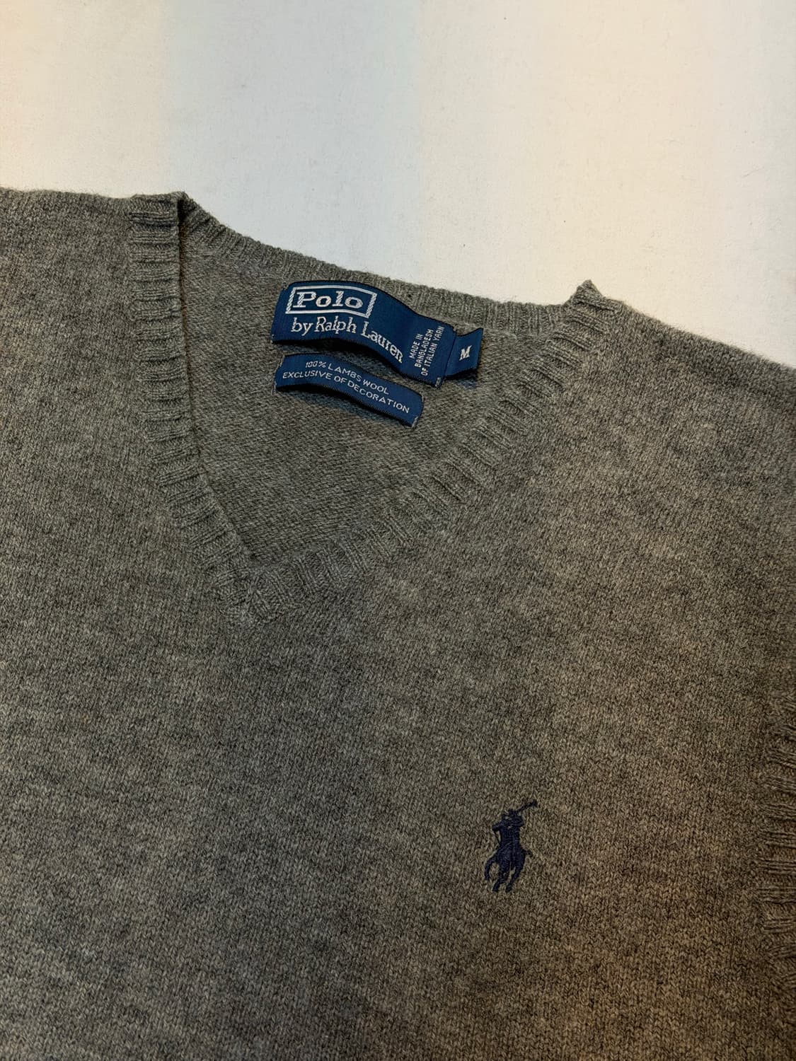 폴로 랄프로렌 램스울 조끼 베스트 그레이 상품이미지2