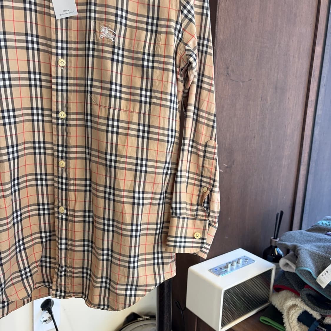 15204 - 버버리 베이지 노바체크 셔츠 상품이미지4