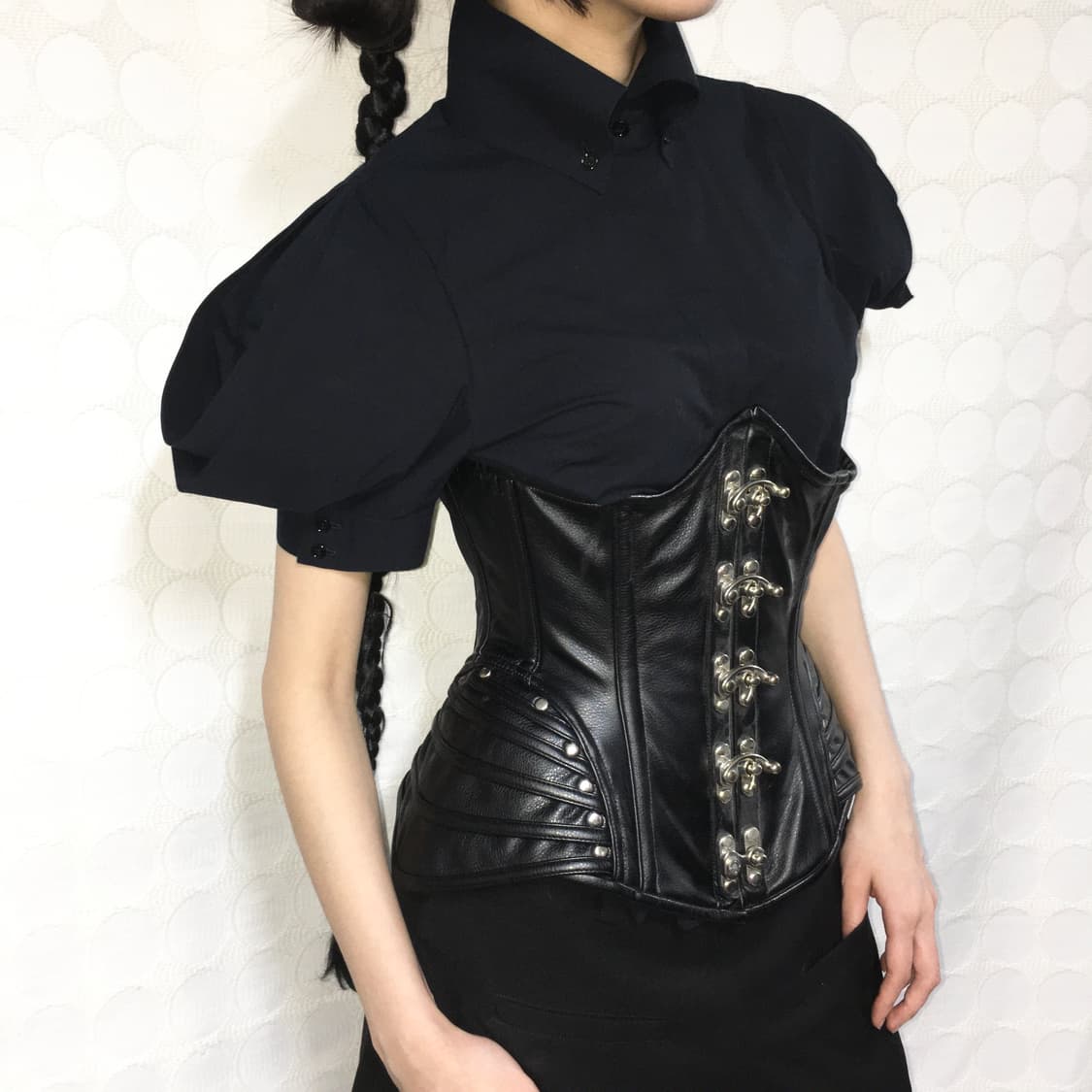 알렉산더 맥퀸 퍼프 숄더 반팔 셔츠 상품이미지1