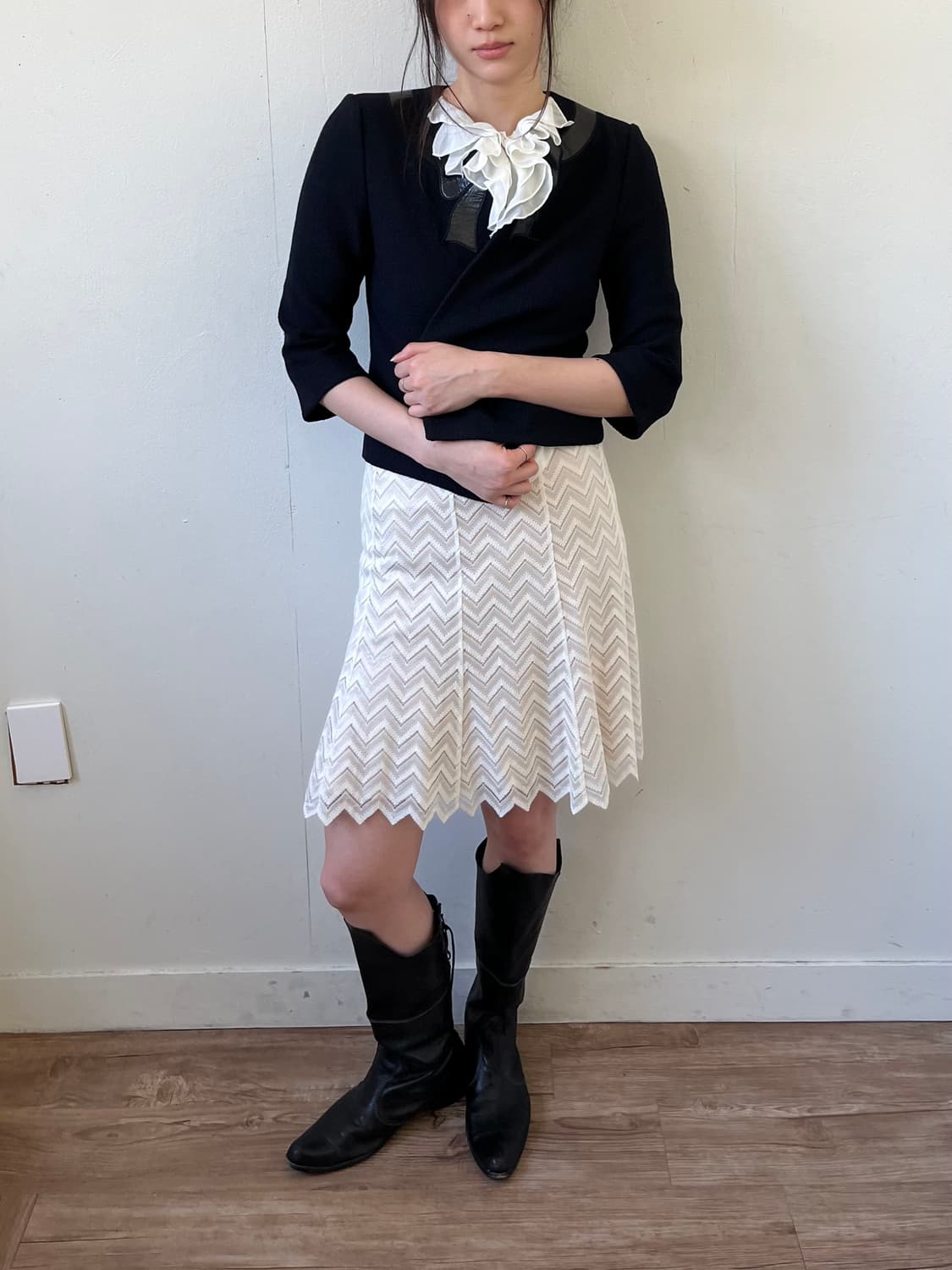 ST. JOHN 리본 트위드 자켓 상품이미지5