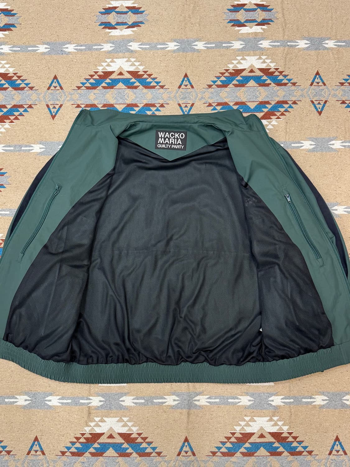 [M] 와코마리아 나일론 트랙자켓 그린 24FW 상품이미지3