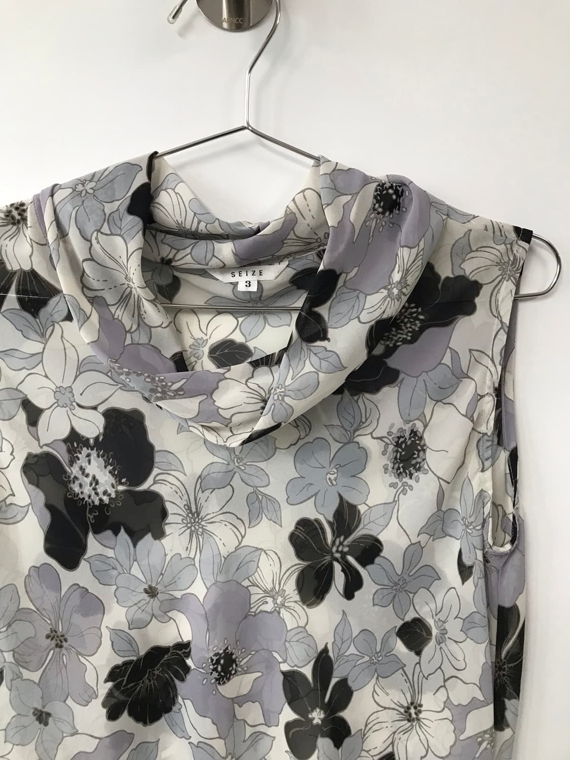 빈티지 터틀 플라워 탑 상품이미지3