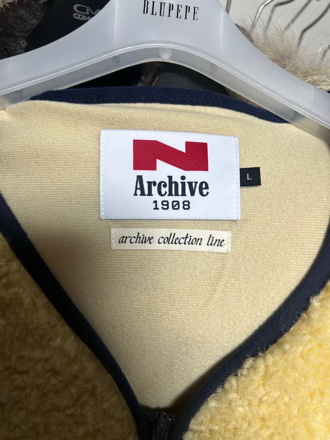 비욘드클로젯 엔아카이브 뽀글이 후리스옐로우 퍼 베스트 조끼 상품이미지6