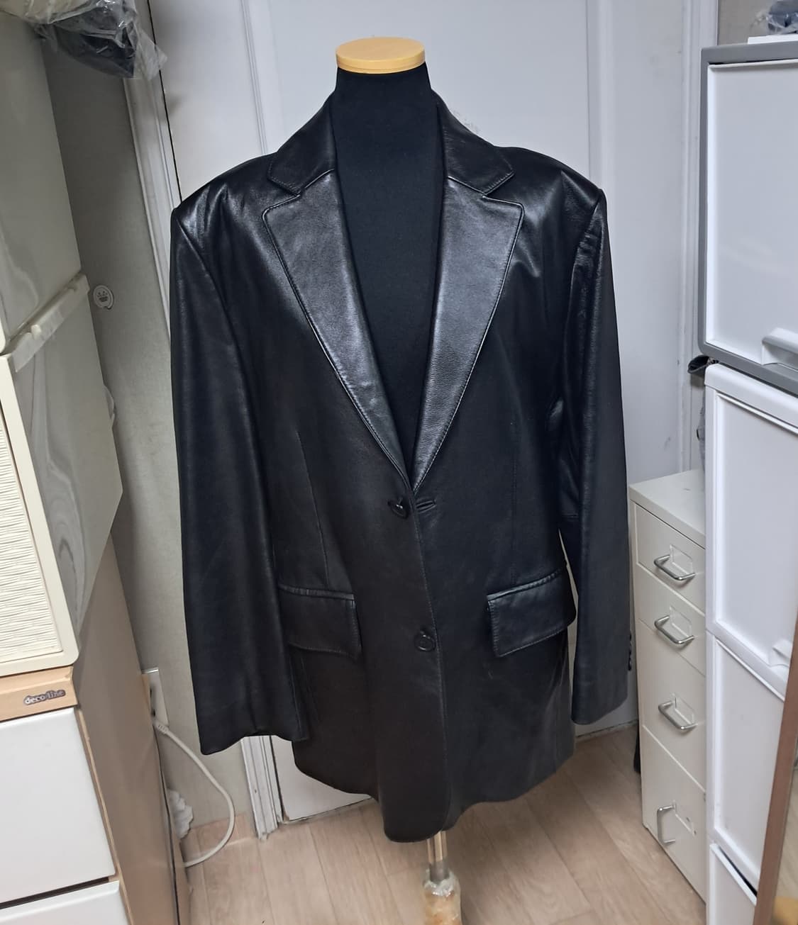 CLRIDE 클라이드 남성 블랙 양가죽 자켓 105(상태최상) 상품이미지1