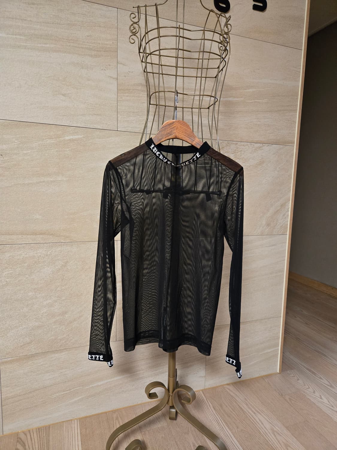 [38] 럭키슈에뜨 여성 시스루 긴팔티 상품이미지1