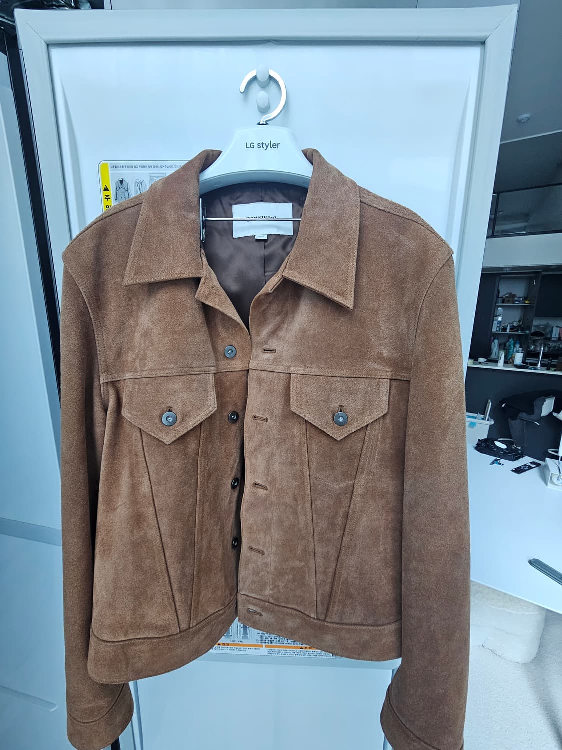 토니웩 스웨이드 트러커 L 카멜 상품이미지2