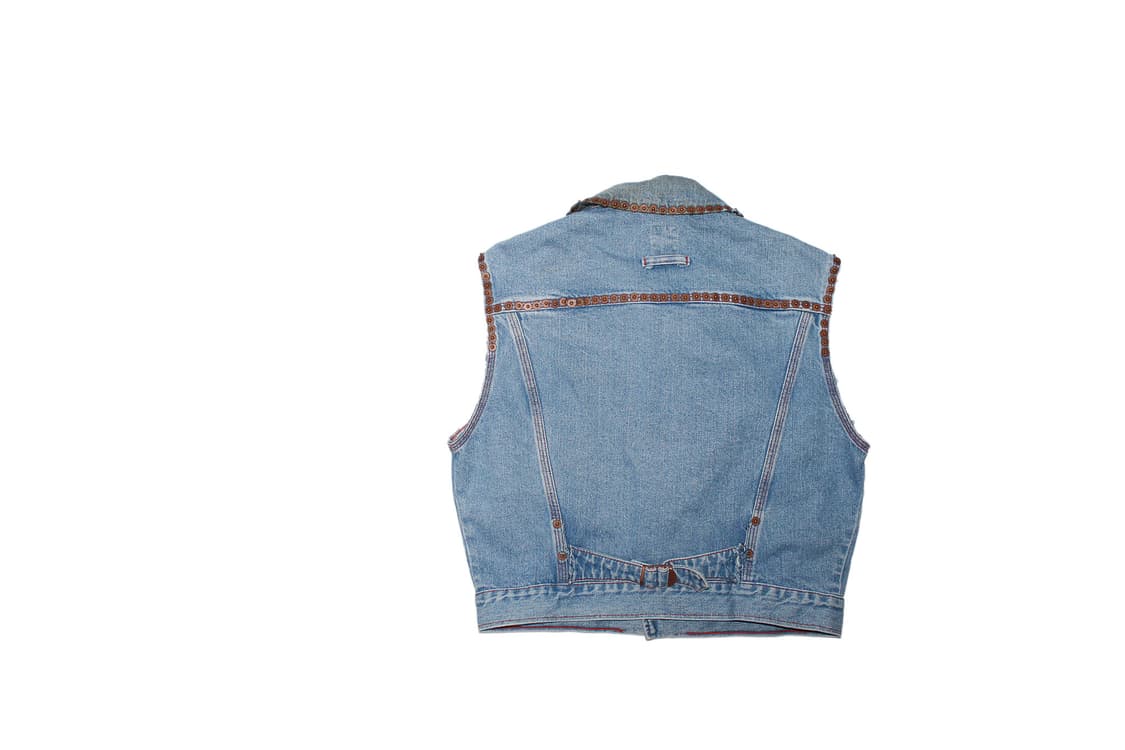 1990s Jean PaulGaultier 장폴고티에 스터드 데님 베스트 상품이미지6