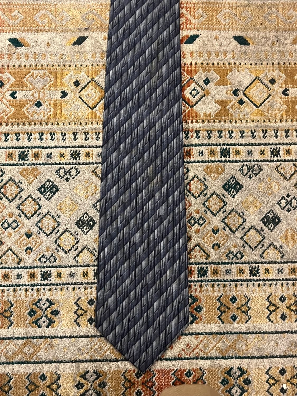 발망 패턴 넥타이 네이비 #csz3683 상품이미지3