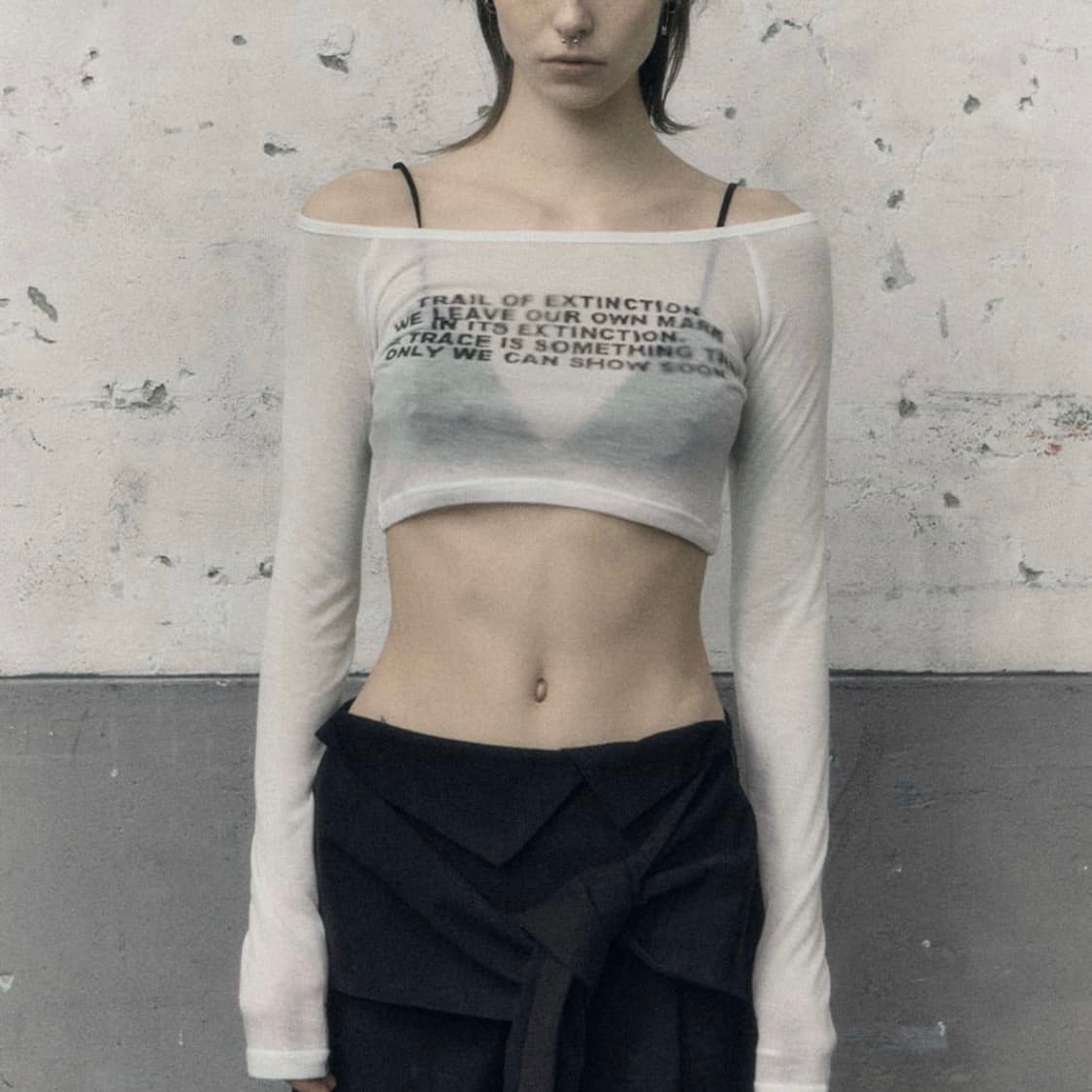 보헤미안서울 PRINTED CROP LONG SLEEVE 상품이미지3