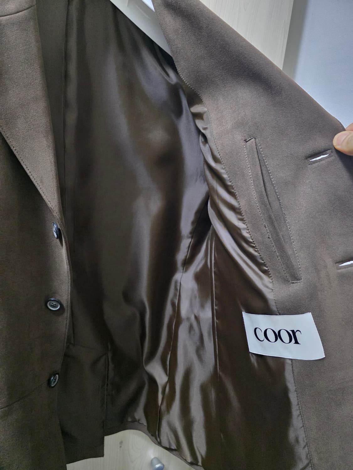 쿠어 페이크 스웨이드 블레이저 s사이즈 상품이미지3