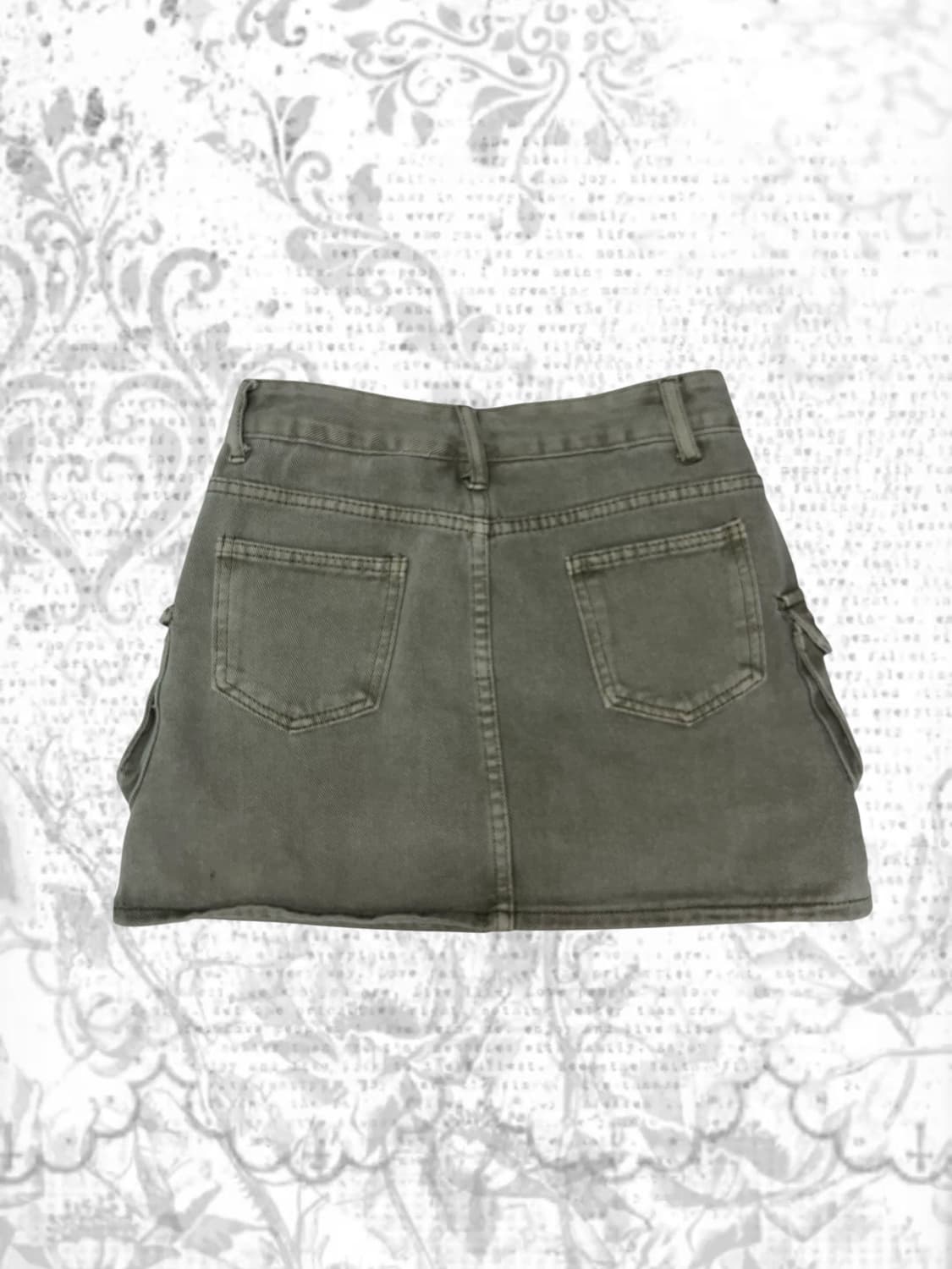 soldier cargo denim skirts 상품이미지4