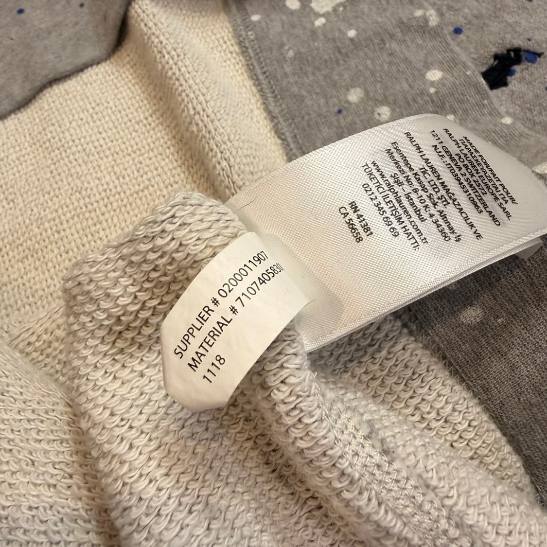 폴로 랄프로렌 페인트 스플래터 크루넥 스웻셔츠 상품이미지5