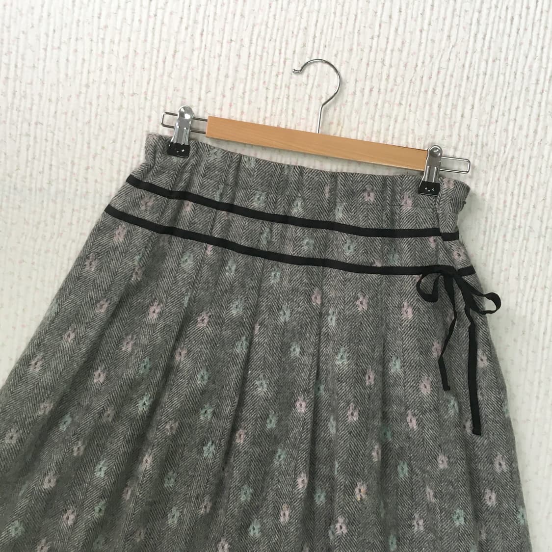 JPN/ 울스커트 모리룩스커트 울미디스커트 헤링본스커트 모리걸치마 상품이미지4