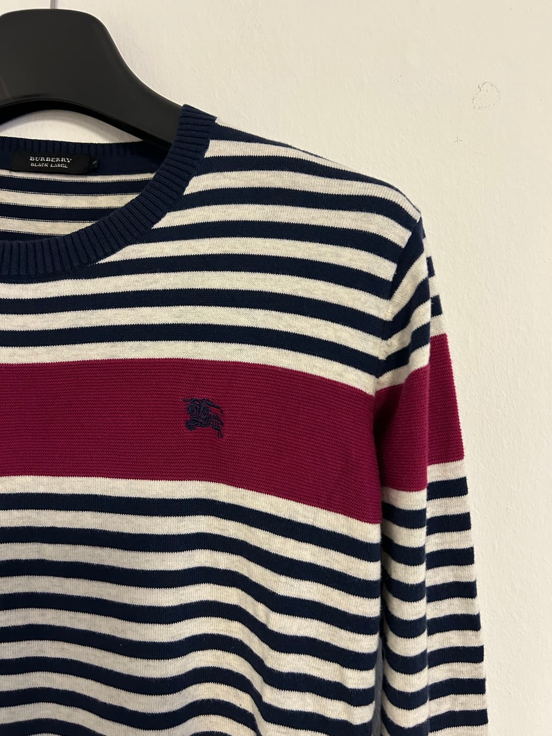 버버리 블랙라벨 코튼 스트라이프 니트 상품이미지3