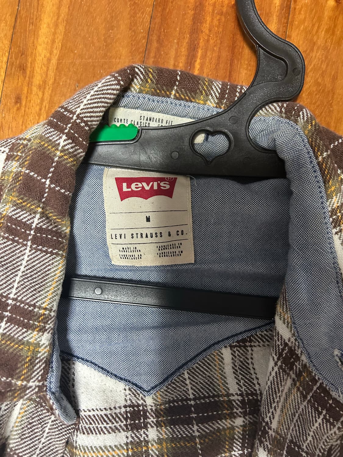 Levi's vintage check shirts Brown M 상품이미지4