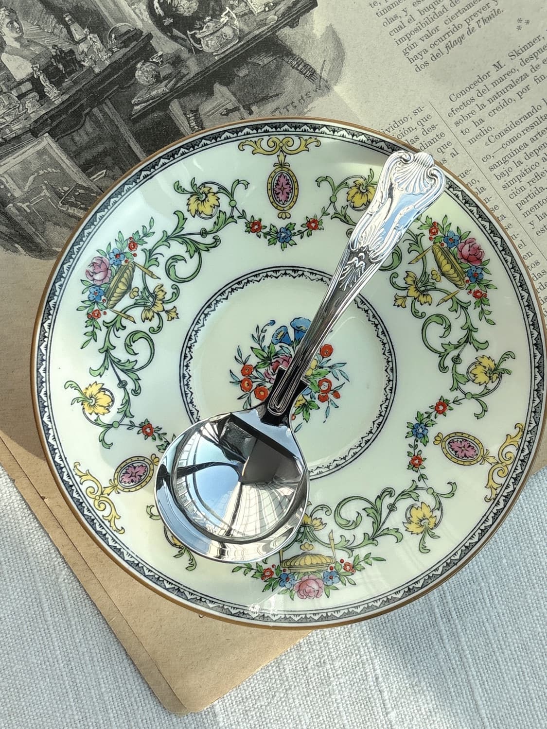 영국 셰필드 Kings pattern 실버플레이트 미니 소스 레이들 상품이미지2